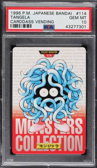 Tangela card PSA 10, cert 43277301