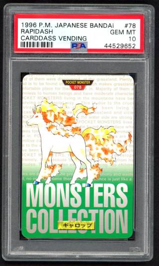 Rapidash card PSA 10, cert 44529652