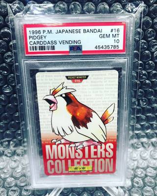 Pidgey card PSA 10, cert 45435785