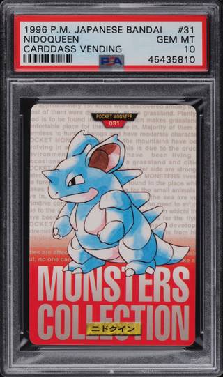 Nidoqueen card PSA 10, cert 45435810