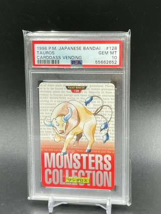 Tauros card PSA 10, cert 55662652