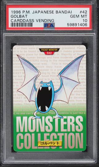 Golbat card PSA 10, cert 59891406