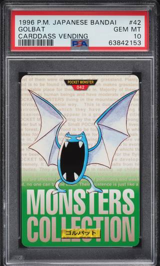 Golbat card PSA 10, cert 63842153