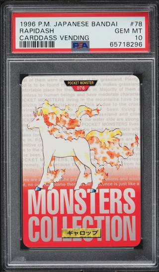 Rapidash card PSA 10, cert 65718296
