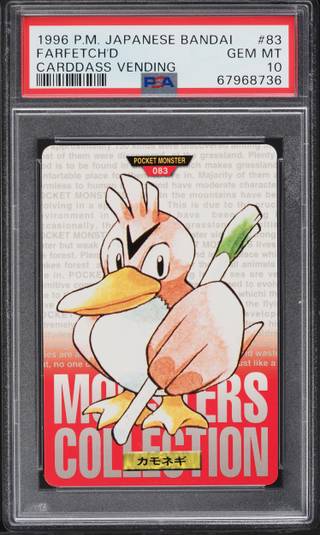 Farfetch'd card PSA 10, cert 67968736